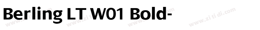Berling LT W01 Bold字体转换